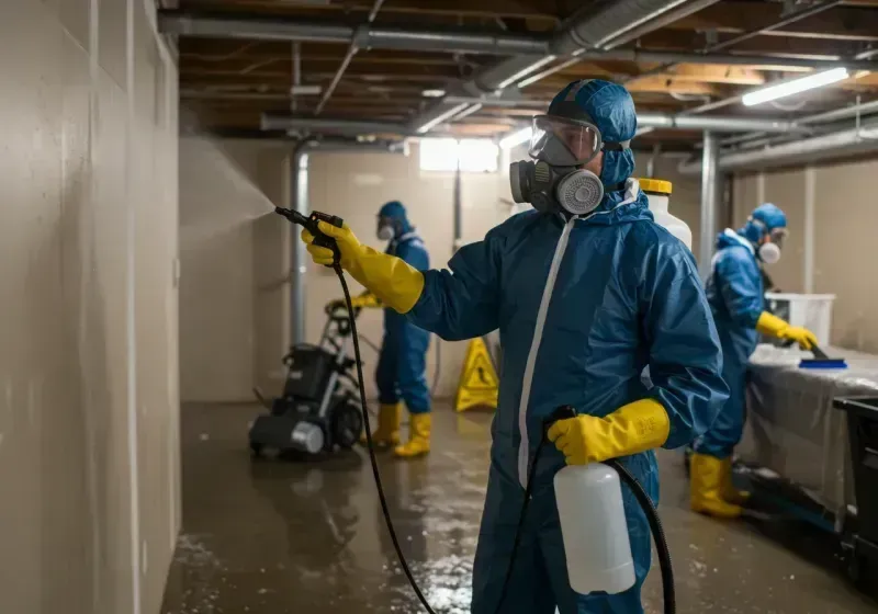 Basement Sanitization and Antimicrobial Treatment process in Washington County, NE