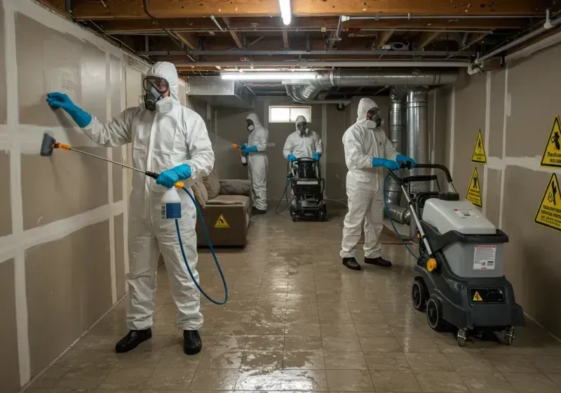 Basement Moisture Removal and Structural Drying process in Washington County, NE